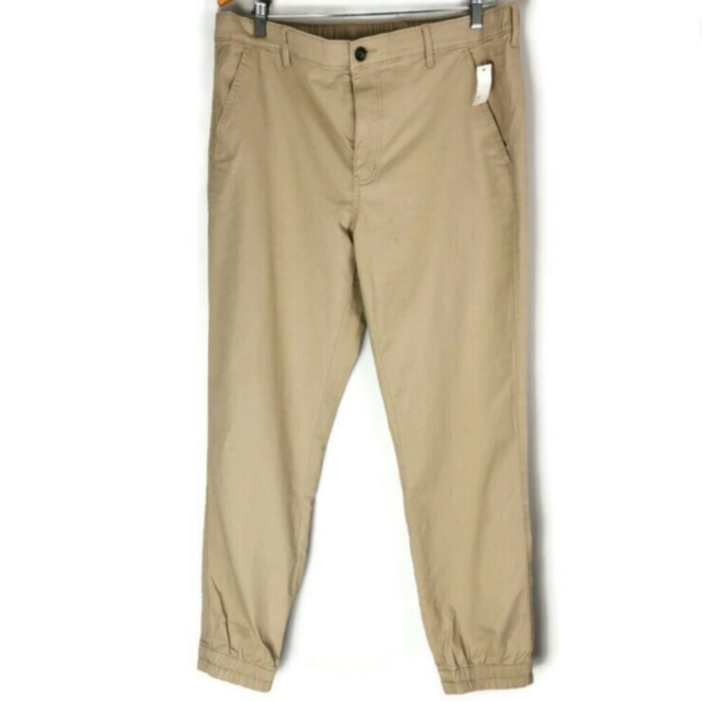Amazon Essentials Slim Khaki Pants Elastic Cuffs‎ L